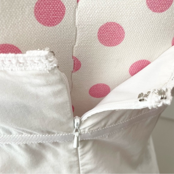 SOLD Express Eyelet Embroidered Midi Dress White Cotton Women’s 5/6 - Picture 7 of 10